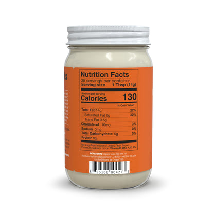 Fatworks Organic Grass Fed Beef Tallow