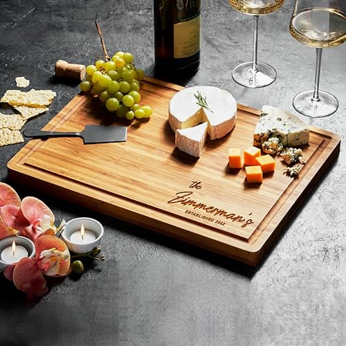 Personalized Bamboo Engraved Charcuterie Cutting Boards