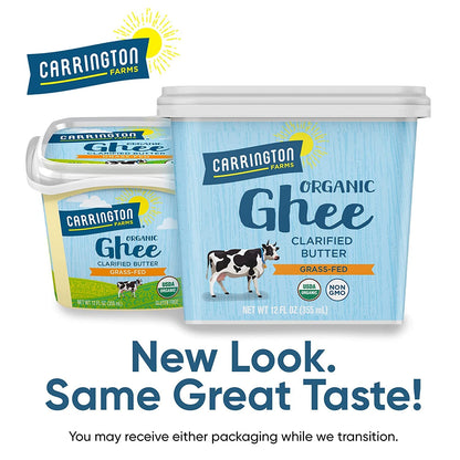 Carrington Farms USDA Certified Organic Grass Fed Ghee